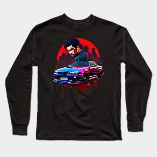 Nissan Skyline R34 GTR Long Sleeve T-Shirt